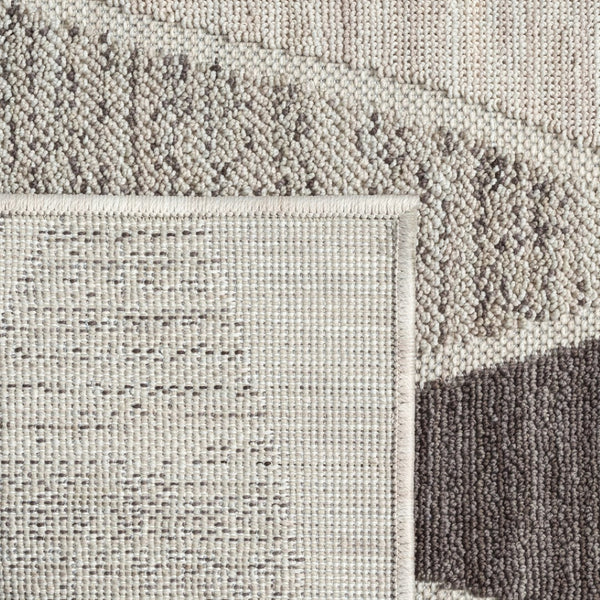 HomeRoots 8' X 9' Gray Geometric Indoor/Outdoor Area Rug – Modern Style, Durable, Easy-Care & Versatile Design 517489