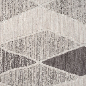 HomeRoots 8' X 9' Gray Geometric Indoor/Outdoor Area Rug – Modern Style, Durable, Easy-Care & Versatile Design 517489