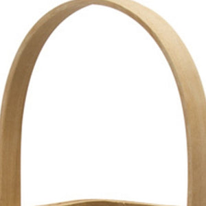 Homeroots 16" Natural Glass And Wicker Woven Floor Lantern Candle Holder   517600