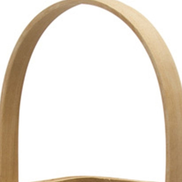 Homeroots 16" Natural Glass And Wicker Woven Floor Lantern Candle Holder   517600