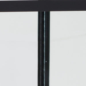 Homeroots Set Of Two Black And Gold Glass And Metal Floor Lantern Candle Holders   517601