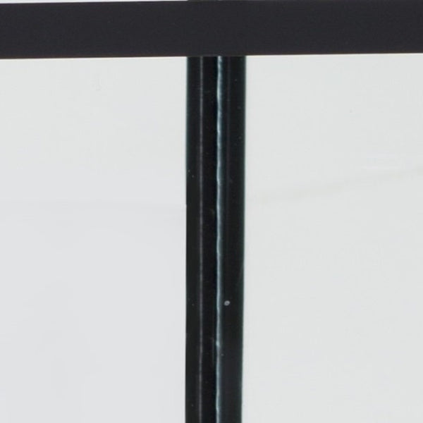 Homeroots Set Of Two Black And Gold Glass And Metal Floor Lantern Candle Holders   517601