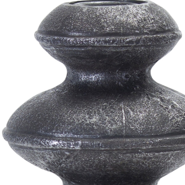Homeroots Set Of Four Natural And Black Resin And Stone Powder Ornate Tabletop   517604