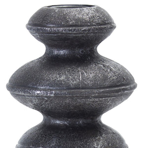 Homeroots Set Of Four Natural And Black Resin And Stone Powder Ornate Tabletop   517604