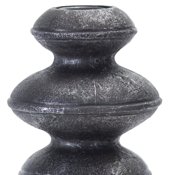 Homeroots Set Of Four Natural And Black Resin And Stone Powder Ornate Tabletop   517604