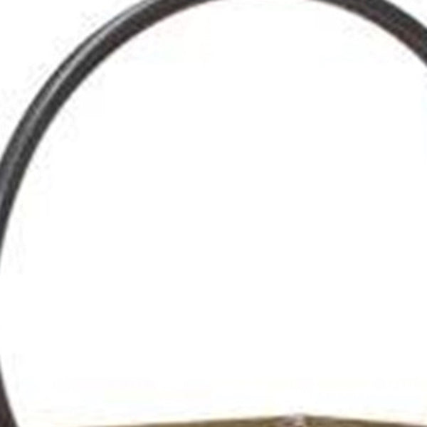 Homeroots 18" Natural Wood And Glass Geometric Centerpiece Lantern Candle Holder   517624