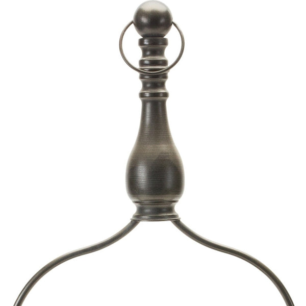 Homeroots 24" Brown Metal Tabletop Dish Candle Holder   517641