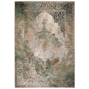 Capel Rugs Cairo Luxurious Machine-made Area Rug Collection Featuring Rich Hues And Contemporary Designs Temple, Green 75% Olefin 25% Polyester 5177rs03110507950