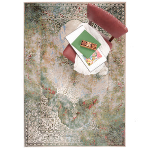 Capel Rugs Cairo Luxurious Machine-made Area Rug Collection Featuring Rich Hues And Contemporary Designs Temple, Green 75% Olefin 25% Polyester 5177rs03110507950