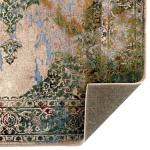 Capel Rugs Cairo Luxurious Machine-made Area Rug Collection Featuring Rich Hues And Contemporary Designs Temple, Green 75% Olefin 25% Polyester 5177rs03110507950