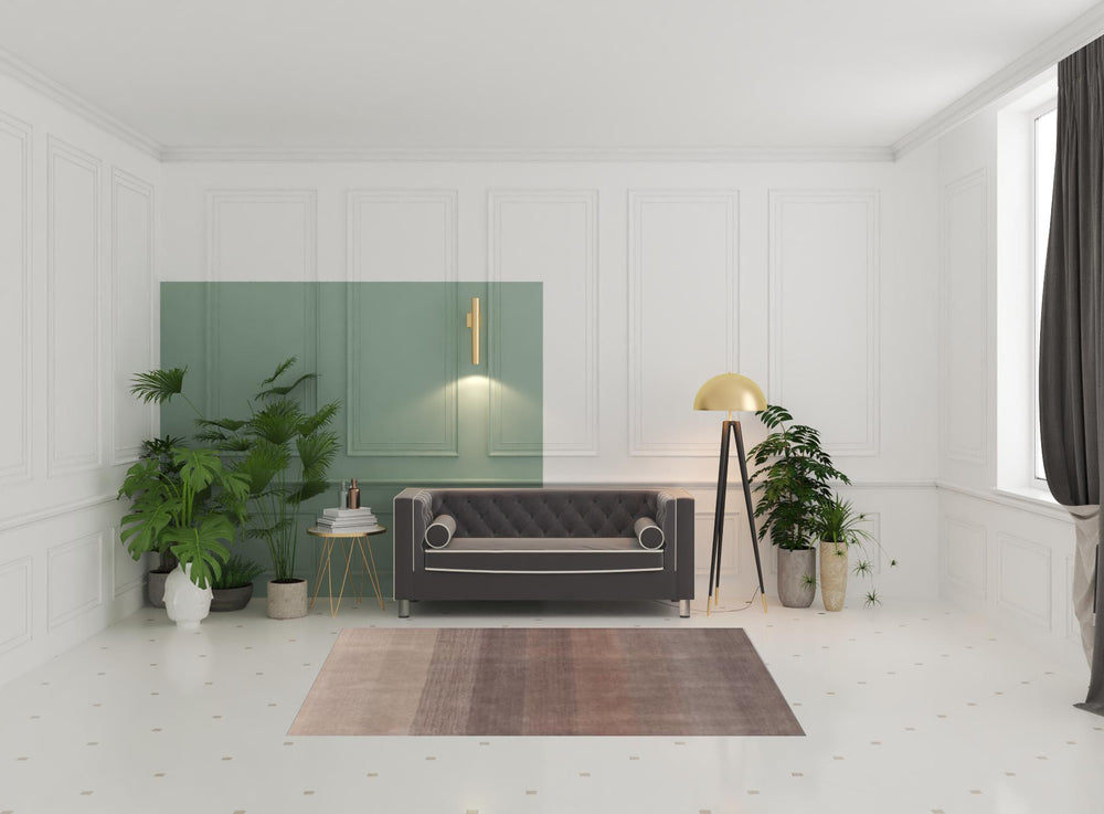 Homeroots 5' X 8' Violet And Brown Hand Loomed Area Rug  Viscose 517703