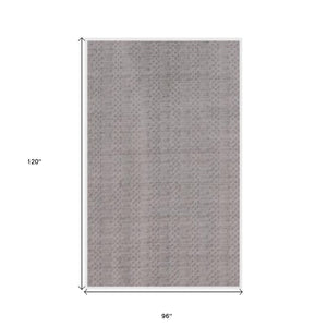 Homeroots Charcoal And Dark Grey Hand Loomed Area Rug  Viscose 517706