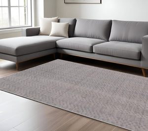 HomeRoots 5' Charcoal and Dark Grey Hand Loomed Area Rug - Cozy Elegance for Modern Living Spaces and Offices 8' X 10' 517706