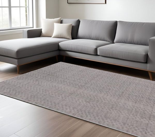 HomeRoots 5' Charcoal and Dark Grey Hand Loomed Area Rug - Cozy Elegance for Modern Living Spaces and Offices 8' X 10' 517706
