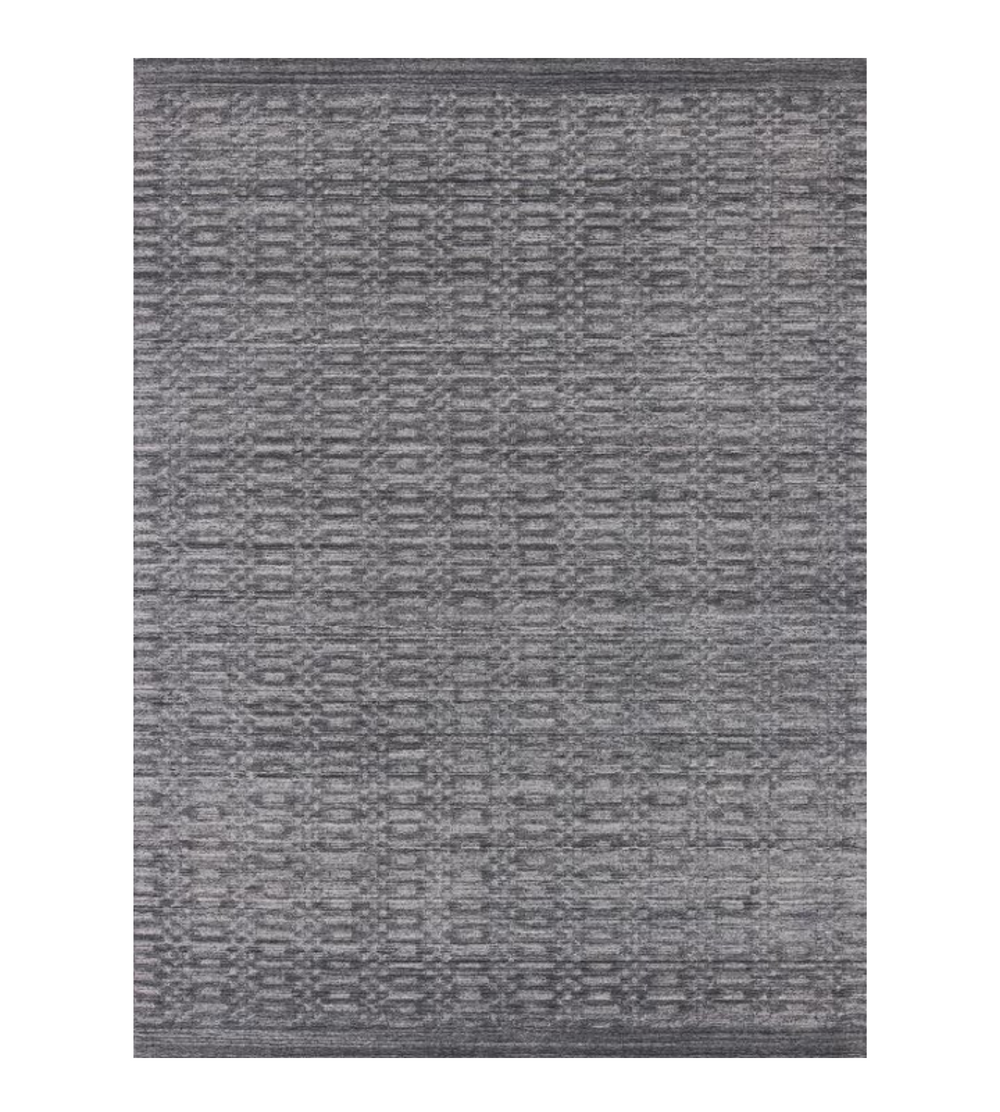 Homeroots 9' X 12' Charcole And Dark Grey Hand Loomed Area Rug  Viscose 517708