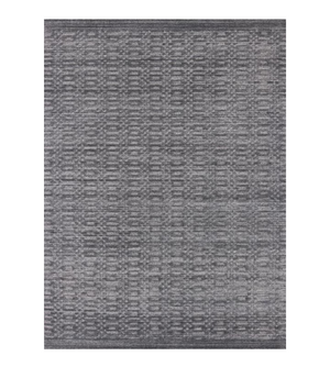 Homeroots 9' X 12' Charcole And Dark Grey Hand Loomed Area Rug  Viscose 517708