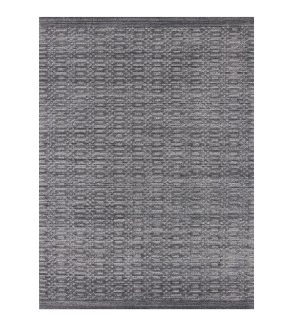 Homeroots 9' X 12' Charcole And Dark Grey Hand Loomed Area Rug  Viscose 517708