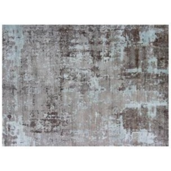 Homeroots 8' X 11' Brown And Silver Hand Loomed Area Rug  Viscose 517710