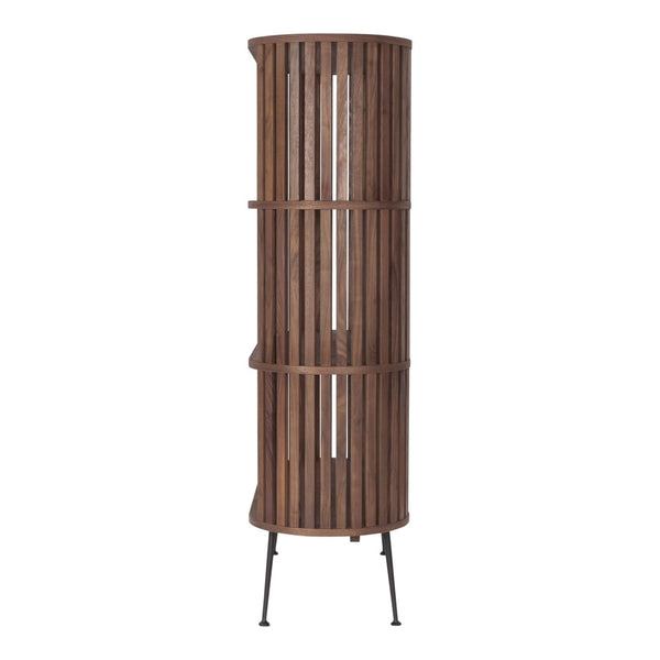 HomeRoots 57" Natural and Brown Wood Three-Tier Bookcase – Stylish Storage Solution for Home or Office Spaces 517721