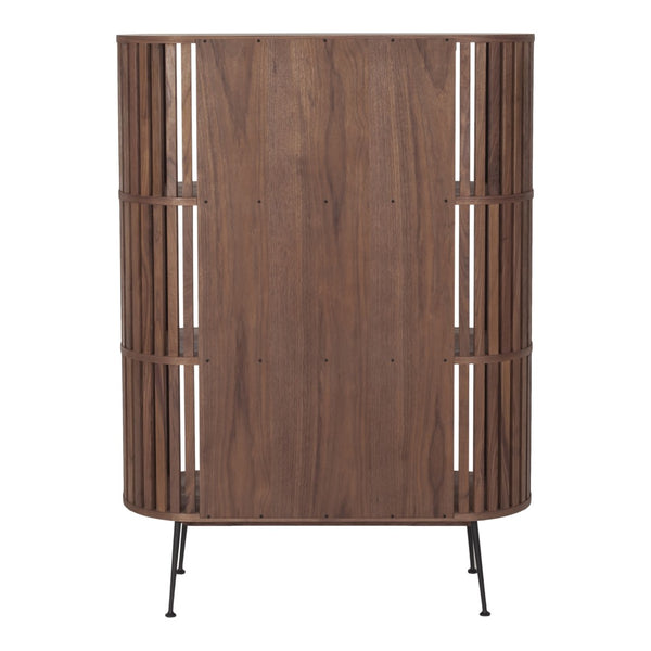 HomeRoots 57" Natural and Brown Wood Three-Tier Bookcase – Stylish Storage Solution for Home or Office Spaces 517721