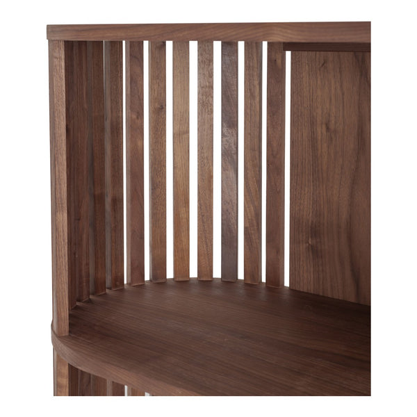 HomeRoots 57" Natural and Brown Wood Three-Tier Bookcase – Stylish Storage Solution for Home or Office Spaces 517721