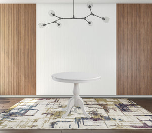 Homeroots 36" White Rounded Solid Manufactured Wood And Solid Wood Pedestal Base Dining Table   517753