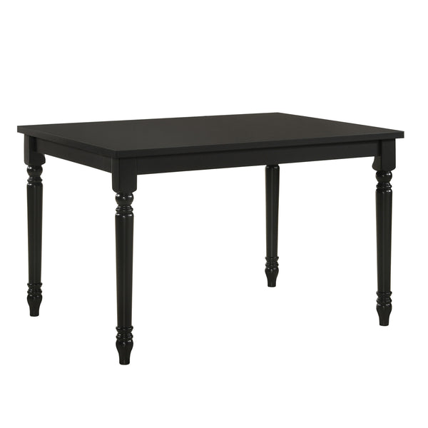 Homeroots 48" Black Solid Wood Dining Table   517757