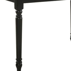 Homeroots 48" Black Solid Wood Dining Table   517757