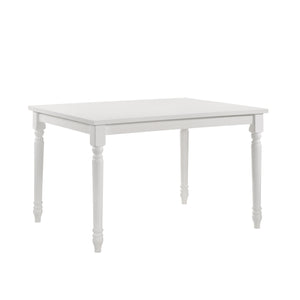 Homeroots 48" White Solid Wood Dining Table   517758