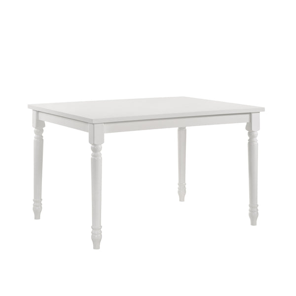 Homeroots 48" White Solid Wood Dining Table   517758