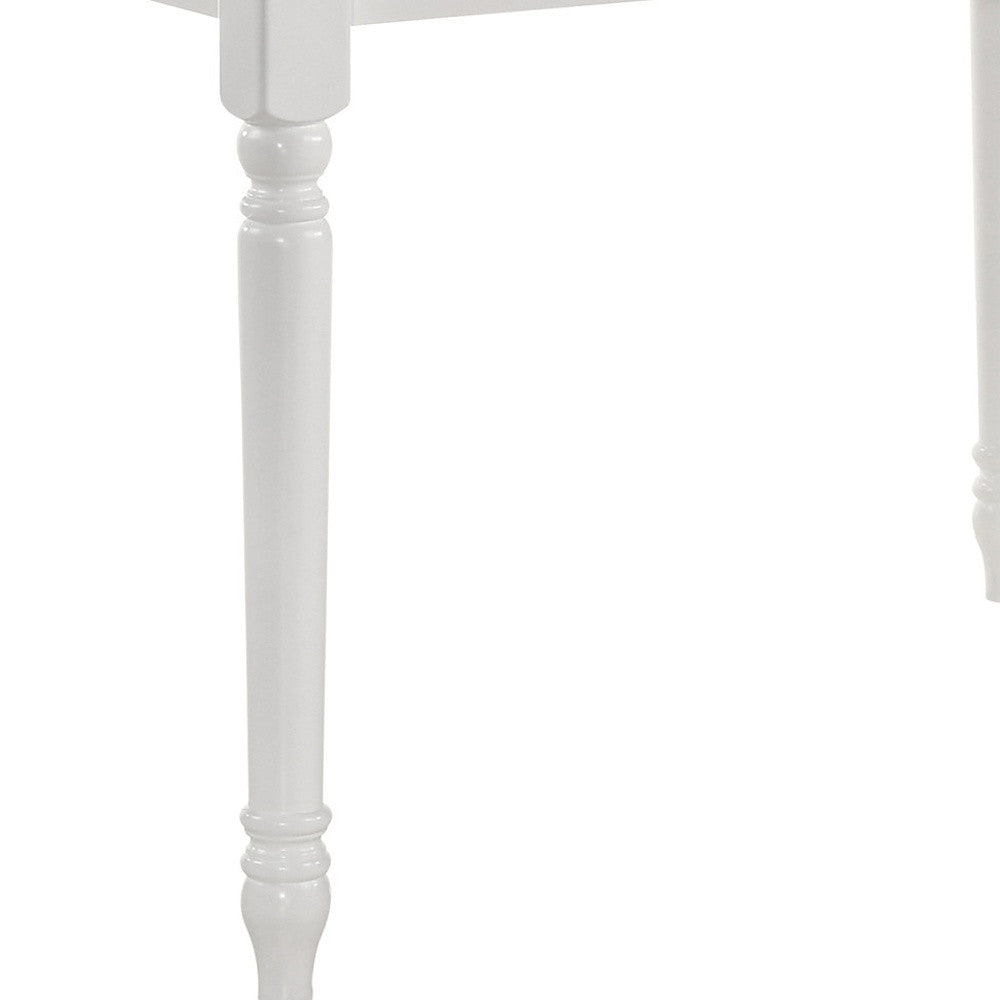Homeroots 48" White Solid Wood Dining Table   517758