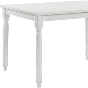 Homeroots 48" White Solid Wood Dining Table   517758