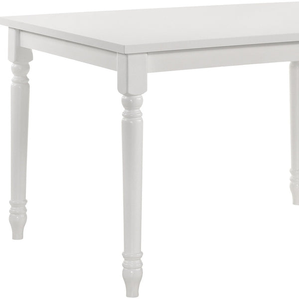 Homeroots 48" White Solid Wood Dining Table   517758