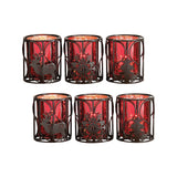 Heartland Reindeer Votives in Red (2 Sets of 3) 517761/S2 Elk Home