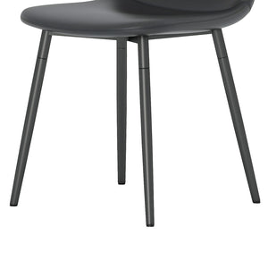 English Elm Table And Chair Set - Modern 71" White Grain Dining Table With Storage & 6 Black Pu Upholstered Chairs W1151S04265-GIGA