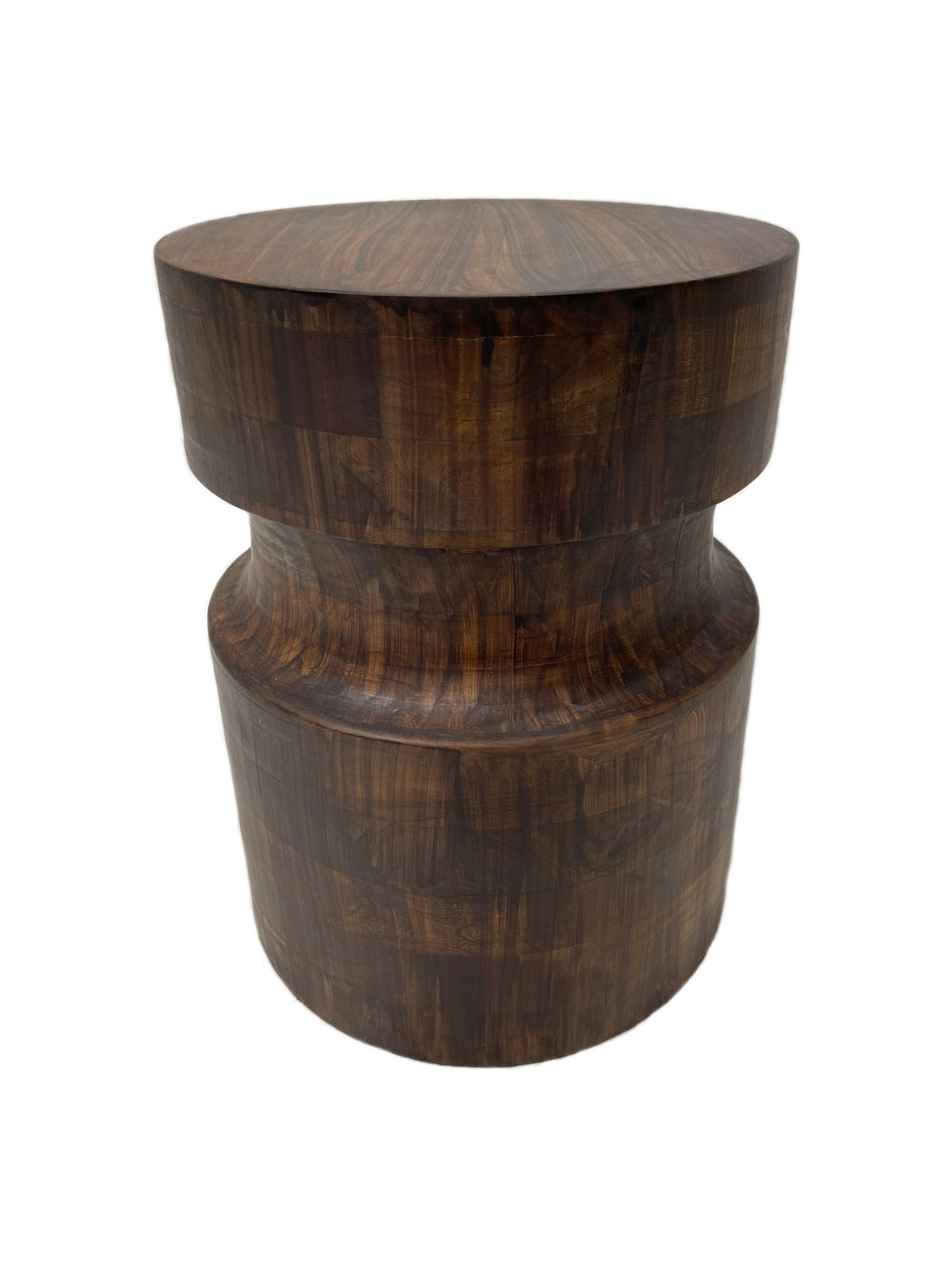 Homeroots 16" Brown Solid Wood Round End Table   517818