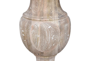 Homeroots 26" Brown Marble And Solid Wood Round End Table   517826