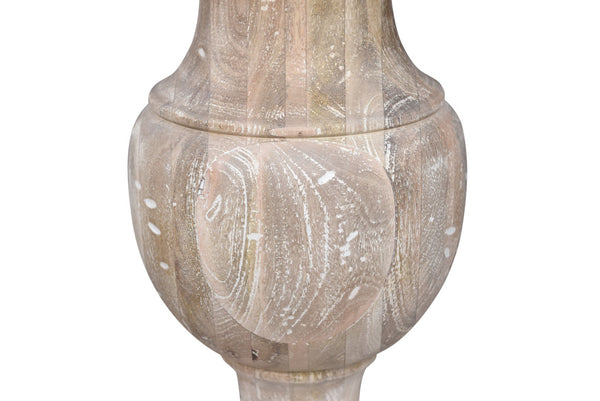 Homeroots 26" Brown Marble And Solid Wood Round End Table   517826