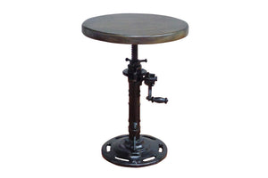 Homeroots Black Iron Backless Adjustable Height Bar Chair   517840