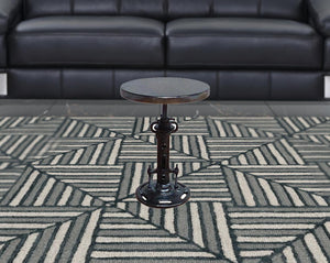 Homeroots Black Iron Backless Adjustable Height Bar Chair   517840