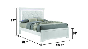 English Elm Blaze 5-Piece Full Bedroom Set With Led Headboard, Upholstered Design & Elegant Storage Solutions B009S01480
