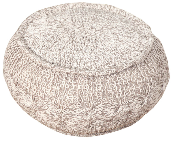 Homeroots 20" Beige 100% Cotton Ottoman  Cotton 517861