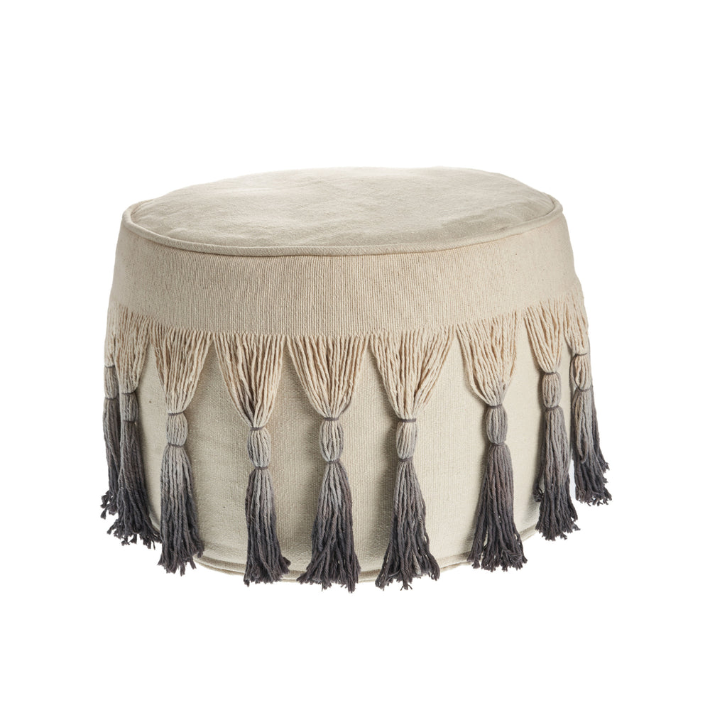 Homeroots 20" Beige 100% Cotton Ottoman  Cotton 517862