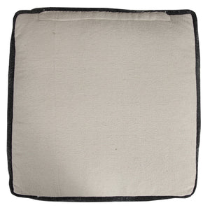 Homeroots 18" Black 100% Cotton Ottoman  Cotton 517871