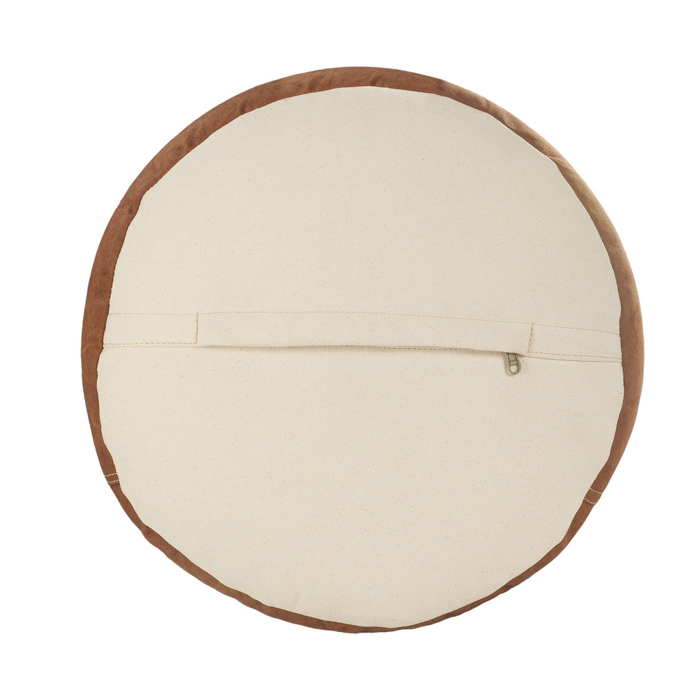 Homeroots 16" Tan 100% Cotton Ottoman  Cotton 517877