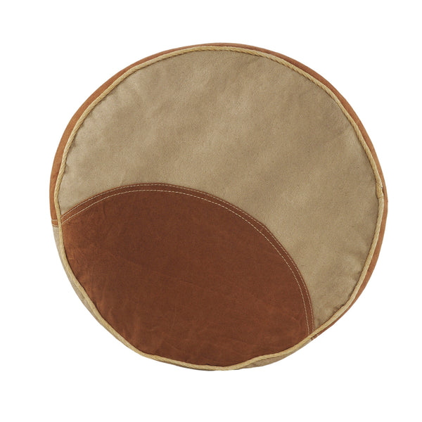 Homeroots 16" Tan 100% Cotton Ottoman  Cotton 517877