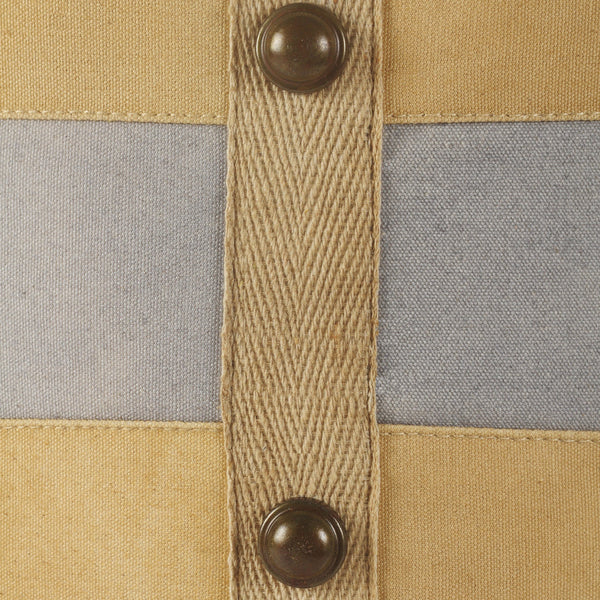 Homeroots 16" Tan 100% Cotton Ottoman  Cotton 517878