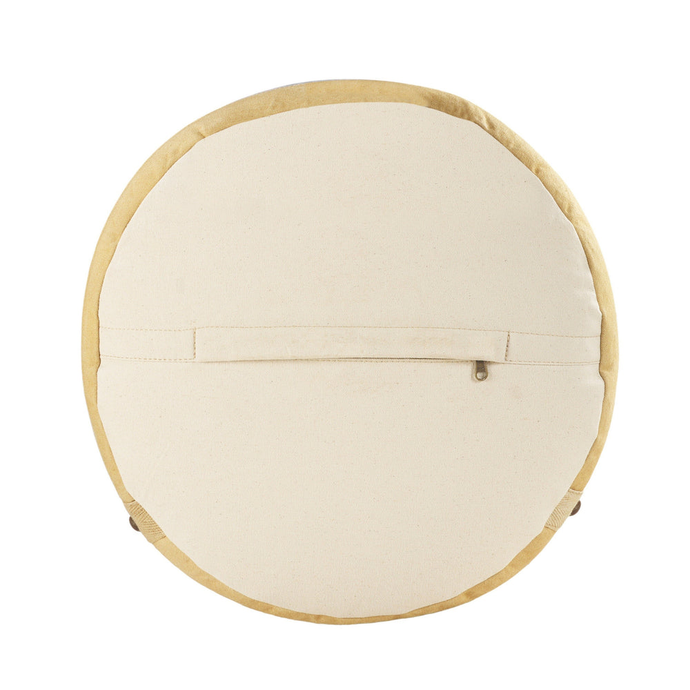 Homeroots 16" Tan 100% Cotton Ottoman  Cotton 517878