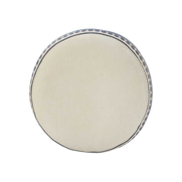 Homeroots 18" Blue 100% Cotton Ottoman  Cotton 517890