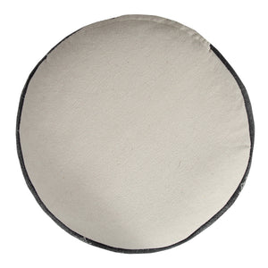 Homeroots 18" Black 100% Cotton Ottoman  Cotton 517894